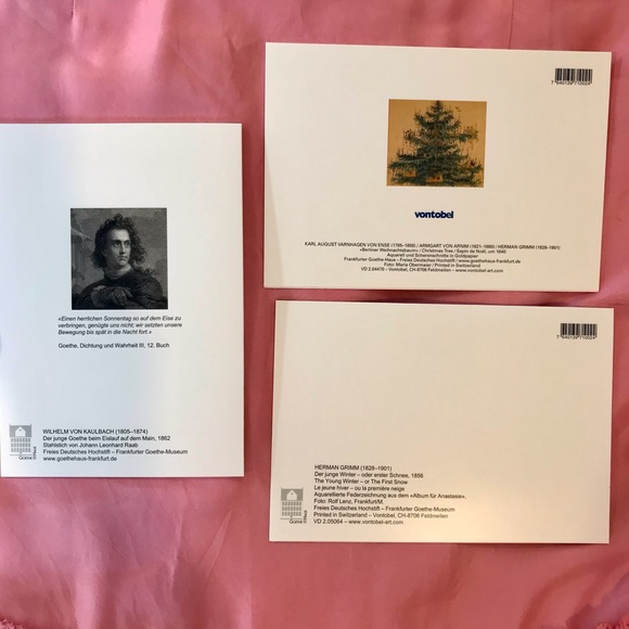 🎄Vintage Style Christmas Cards set of 3 New - Picture 3 of 7